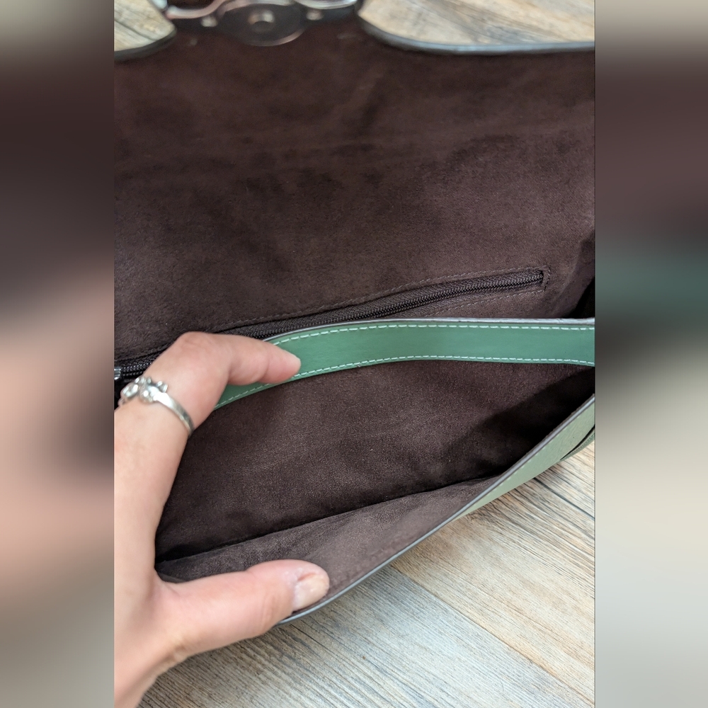 Sage Green Coach Georgie Shoulder Bag - Picture 5 of 9